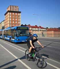 In the Stockholm region, there are also capacity problems in the road and cycle path networks which are expected to worsen.