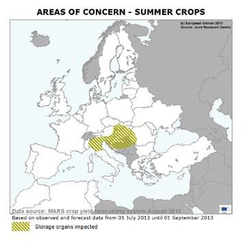 Period covered: 1 July - 20 August Issued: 26 August 2013 Crop Monitoring in Europe MARS BULLETIN Vol.21 No.