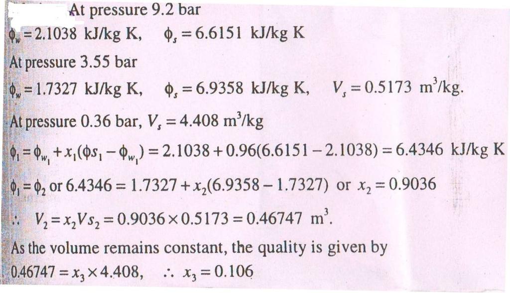 Q.No.6 a) ( 02 marks for taking correct values from steam table, 02 marks each for calculation of initial entropy, X 2 and X 3 ) Q.No.6 b) ( 04 marks for compounding, 02 Mark for description of any