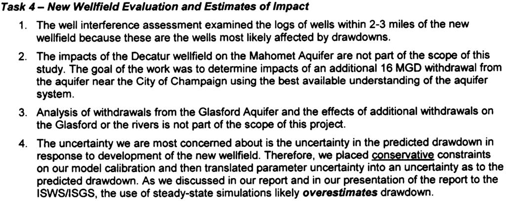 As described in the modeling report (top of p. 56), the scaling of known pumping was a nod to the fact that there is much that we do not know about pumping from the Mahomet Aquifer.