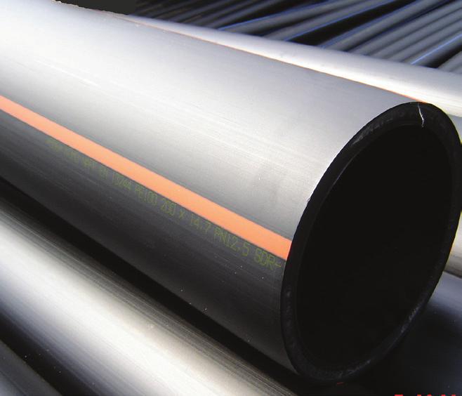 PE100 Pipe with KOMO Certification Revaho Revaho is a certified producer of PE100 pipe and hose with KOMO certification, recognisable from the brown stripe.