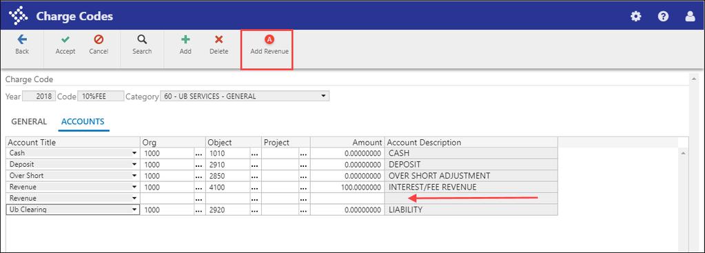 Charge Codes Jira Number: MUN-254744 Purpose: To expand the number of accounts applicable to Utility Billing