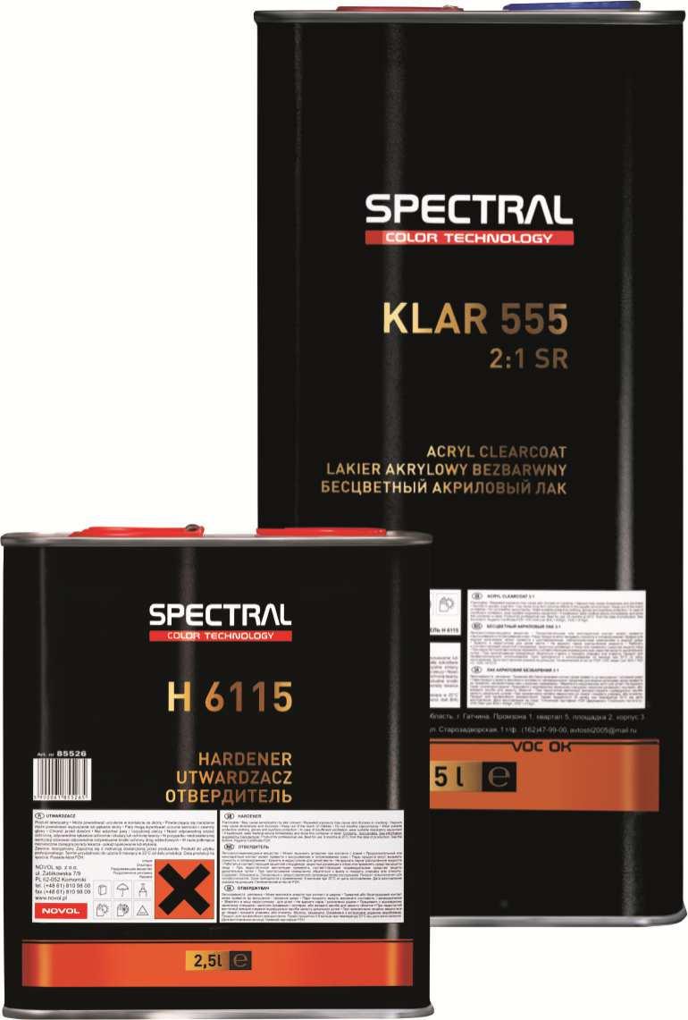KLAR 555 Two-component clearcoat with increased scratch resistance (SR) KLAR 555 H 6115 SOLV 855 PLAST 775 S-D10 EXTRA 835 EXTRA 895 RELATED PRODUCTS SR clearcoat Hardener: Fast, Standard, Slow,