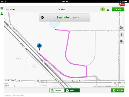 03 Integrated maps With integrated maps, users can easily see on their mobile device how to get to