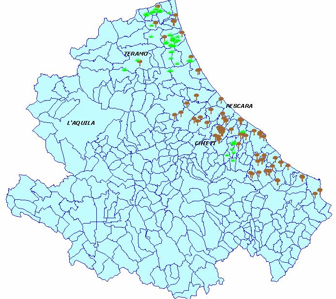 Figure 6 - Abruzzo Region, distribution