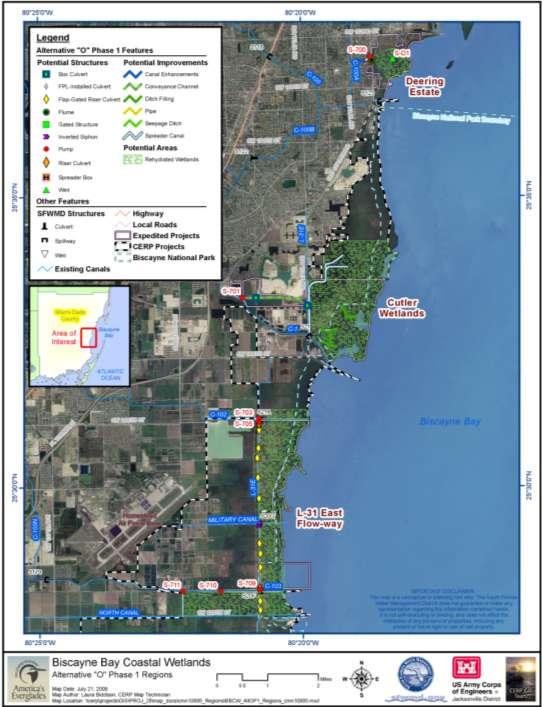 Figure F-2. Biscayne Bay Coastal Wetlands project area in Miami, Florida. (1) Tier 1: Strategic Decision Context.