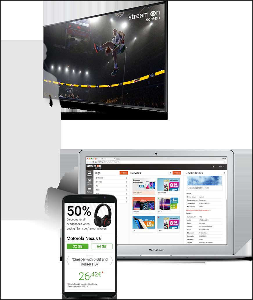 DIGITAL SIGNAGE SOLUTION WITH A MOBILE TWIST