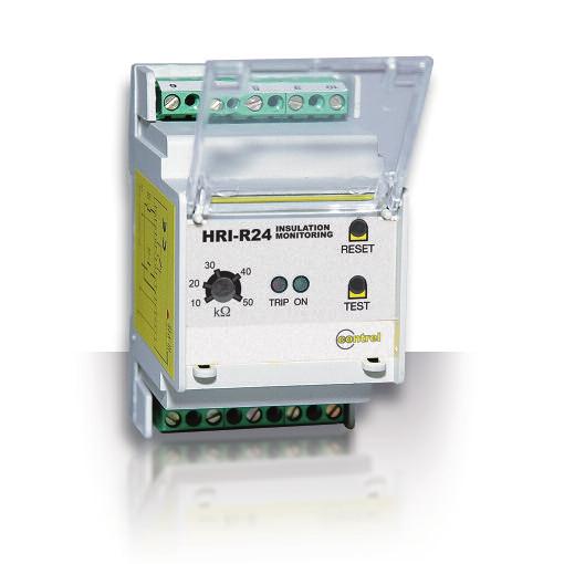 HRI-R24 series GENERAL HRI-R24 series For monitoring 24 V networks (scialytic lamps), monitor HRI-R24 is used. This is able to supply insulation s control adjustable by frontal potentiometer.