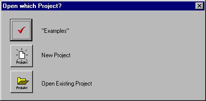 T*SOL Manual 4 Calculation Examples Figure 4.1.1: Project selection dialogue. Click on the New Project button in the dialogue.
