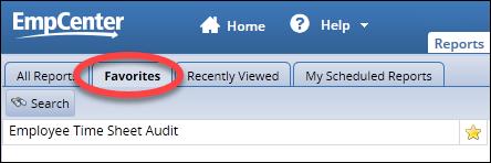 Reports You can create favorites for reports you access most often. 1.