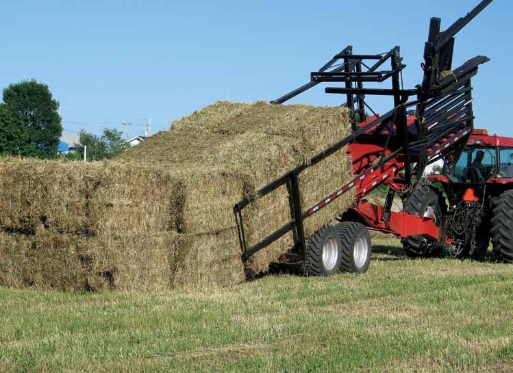 Easily adjustable for bales from 5 to 8 feet long.