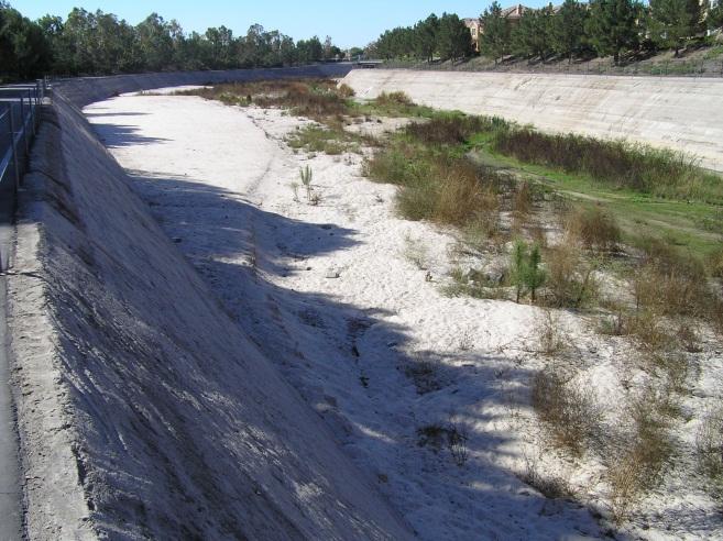 declines as sediment moves downstream due to higher organic matter and