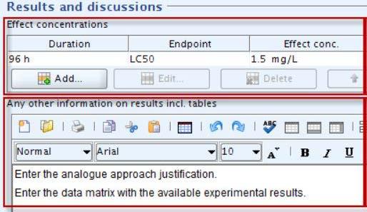 Read-across hypothesis and justification in IUCLID For each endpoint, when the read-across approach includes only one endpoint study record Report the read-across hypothesis in