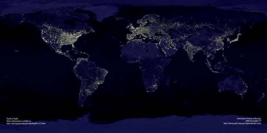 The Earth at Night International demand