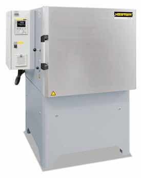 The forced convection chamber furnaces are equipped with a suitable annealing box for soft annealing of copper or tempering of titanium, and also for annealing of steel under non-flammable protective