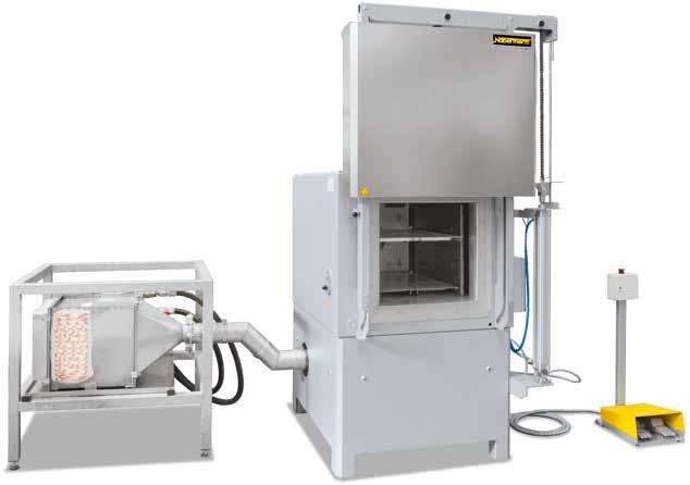 software package or Nabertherm Control Center (NCC) for monitoring, documentation and control see page 78 Forced convection chamber furnace NA 500/45S with four compartments, each with roller