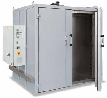 Forced Convection Chamber Furnaces > 1000 Liters Electrically Heated or Gas-Fired Forced convection chamber furnace N 3920/26HAS Enclosed heater coils on electrically heated models Forced convection