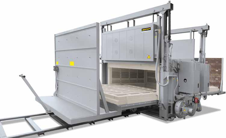furnaces --Motor-driven bogies and cross-traversal system --Fully automatic control of the bogie exchange Electro-hydraulic lift door Motor-driven exhaust air flap Uncontrolled or controlled cooling
