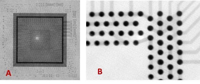 The bonding quality was confirmed by x-ray inspection (Figure 4). Figure 7. Comparison of stress/strain distribution in the solder joints (flip bump) after reflow for n-tob vs.