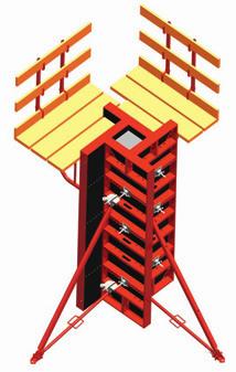 TRITEC LIGHT TTF-PANELS USED FOR COLUMN FORMWORK Lateral holes are drilled (when used as column