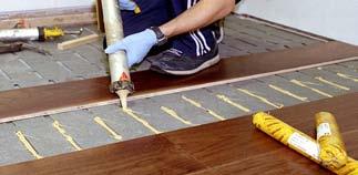 Solid wood boards, even high moving wood species such as beech can all be bonded successfully.