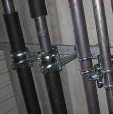 Anchor points for cooling-system pipework are insulated using our tried and tested hardwood sleeves, which have good thermal insulation properties.
