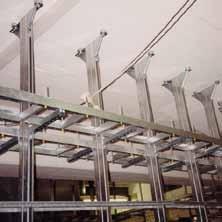 the secure attachment of support channels, pipe clamps and installation components to the building.