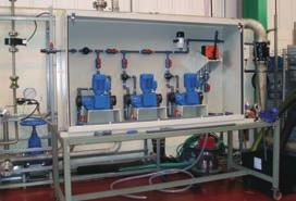 integrated polymer lubrication sludge level control and lime addition. Solid/Liquid Separation Systems Filter Press Feed System Complete dewatering system that separates solids from liquids.