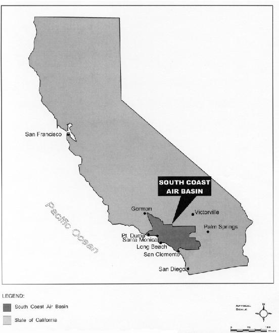 Source: California Air Resources Board, State and Local Air Monitoring Network Plan, October 1998.