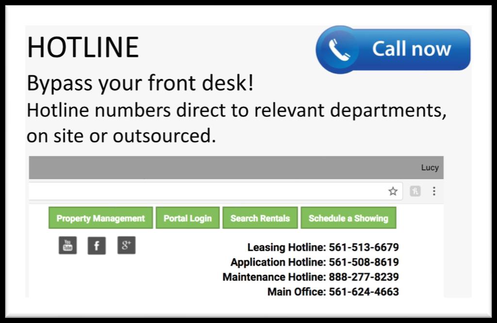 Also, if you have a virtual assistant answering your mainline, you can consider using an auto attendant but only as a backup... so that most of your inbound calls are answered live.