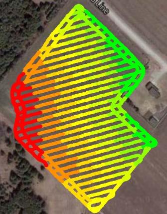 Contour Strip Tillage Contour strip-tillage was completed at a field near Belwood in 2015.