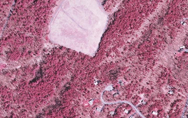 Can arsenic contamination in groundwater downgradient of inactive landfills pose a threat to public health? 2001 Orthophoto of Saugerties Landfill (width of frame is 0.