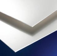 3mm Standard : White Weatherable and durable Corrosion free Economical Flat PVC Combining weatherability, fire performance and chemical