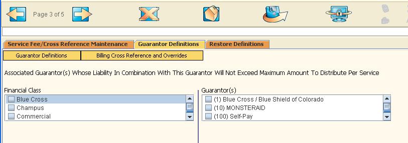 Guarantor Definition o Here you can identify combination of guarantors where the max amount will not