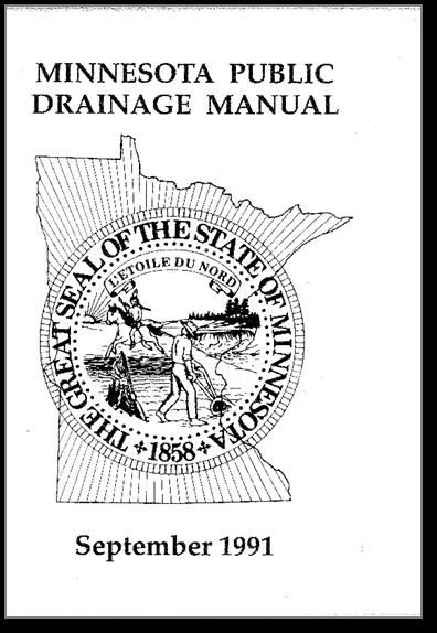 Minnesota Public Drainage Manual, continued First published in 1991 (hard copy) ~ Updated in 2016 (online wiki format) Chapters include: 1. Introduction and Definitions 2.