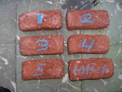 Figure10 Results of salt crystallization tests performed on real bricks 4. CONCLUSIONS Based upon the tests outlined in this paper, the following conclusions are made: 1.