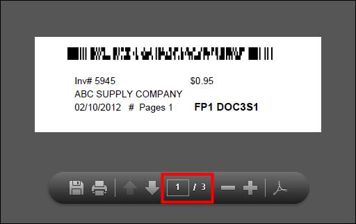8. Enter the number of pages for the paper copy of the invoice. 9. Perform one of the following actions: Click Print Now to immediately print the bar code label for the current invoice.