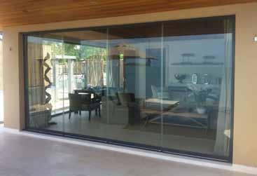 All-Glass Sliding System SF 20 The SUNFLEX all-glass sliding system SF 20 enables the individual parallel sliding panels to be moved horizontally to either one or both sides.