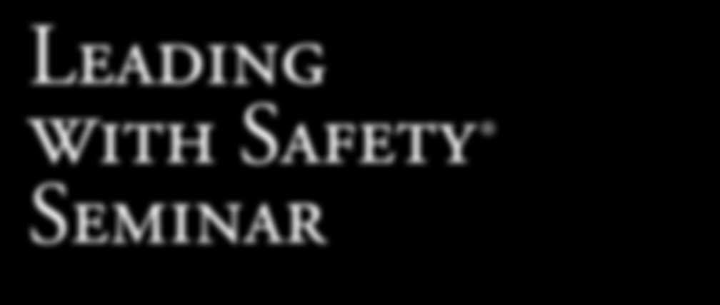 Why organizations that involve their leaders in safety have a 45% injury reduction rate on average in year one.