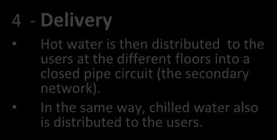 network). In the same way, chilled water also is distributed to the users.