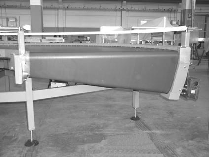 TCN.MO.CE. Conveyor belt TCN.MO.CE. is a bend conveyor belt with tapered rolls and a constant and reduced head diameter.