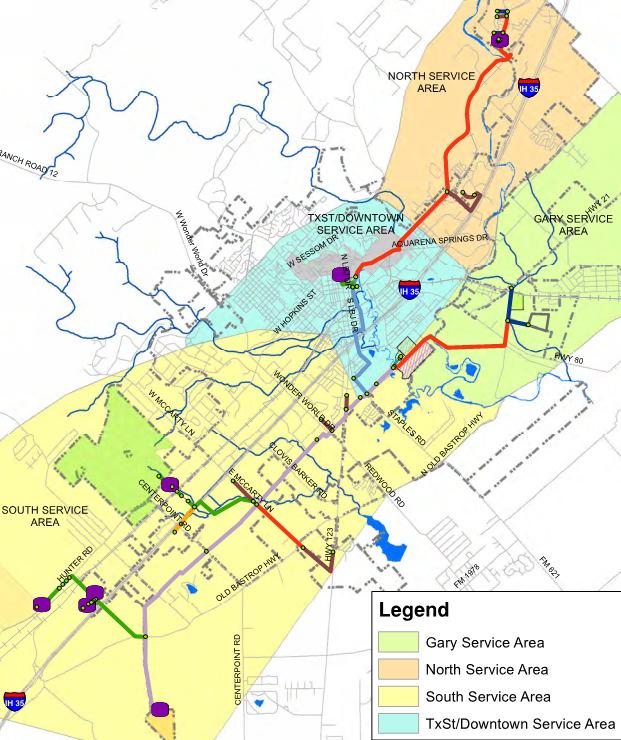 3/13/2015 City of San Marcos Existing Recycled Water Program: Existing users include a power generating plant and a cement manufacturing plant (224 acft) Reclaimed water pump station located at the