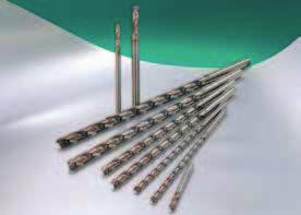 Extra Long SUPER MULTI-DRILLs MDW XHT/PHT Type A Revolution in Deep Hole Drilling MDW XHT S HAK Helix angle: 30 Coated grade: ACW70 Dimensions MDW XHT S Type or Deep Hole Drilling Steels For 10 x D