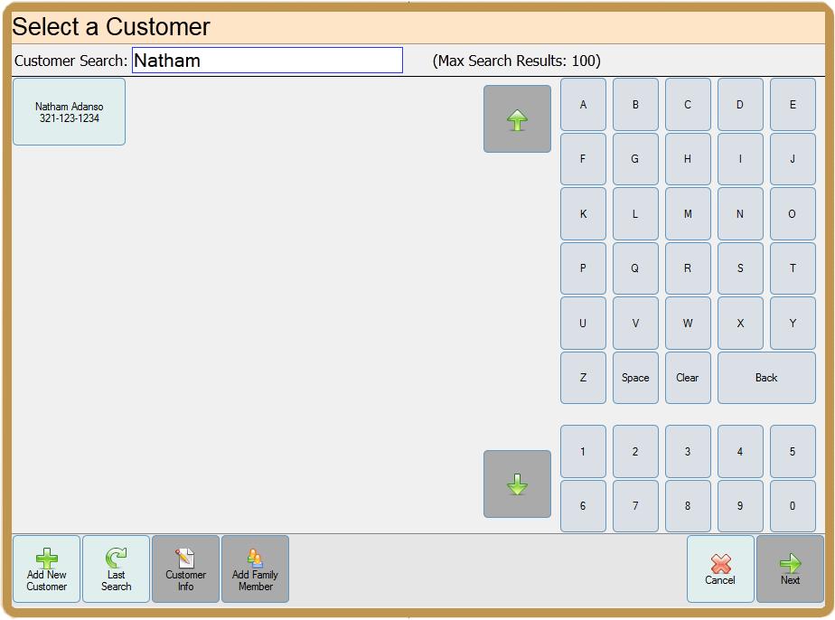 Quick Reference Checking in New Customers 1. Search for the customer in the database: a) From the sales screen select the New Ticket button on the bottom of the screen.