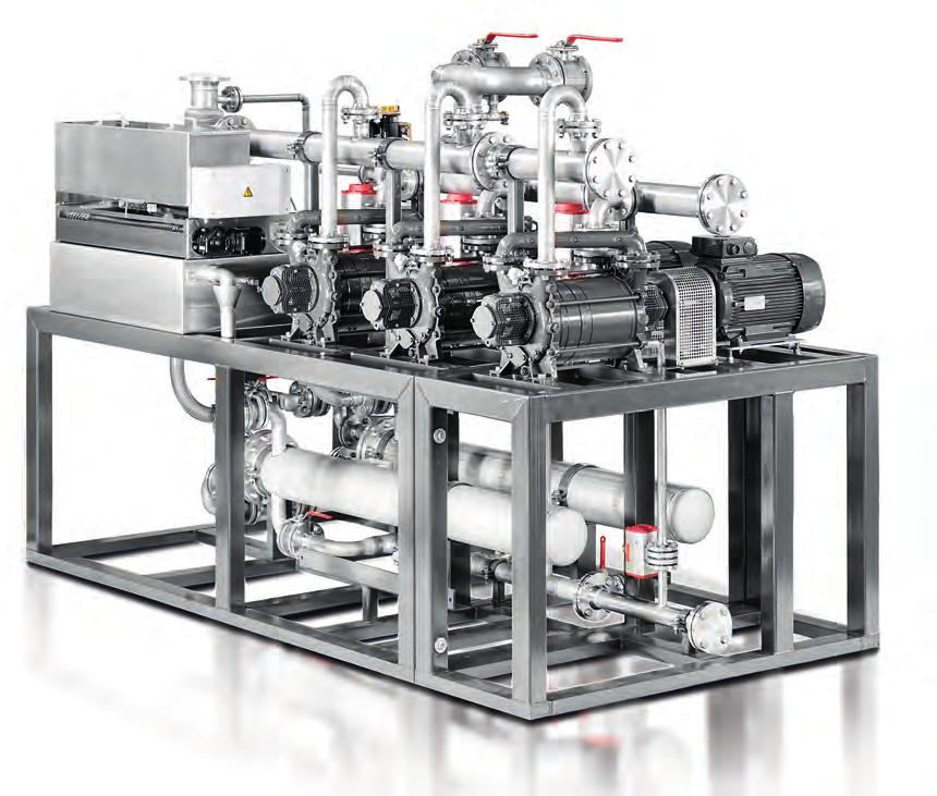VACUUM TECHNOLOGY Highly efficient devolatilization The vacuum system plays a key role in the devolatilization process.