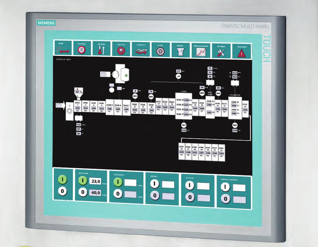CONTROL TECHNOLOGY The MRS control system The control system is a key element in any extrusion line.