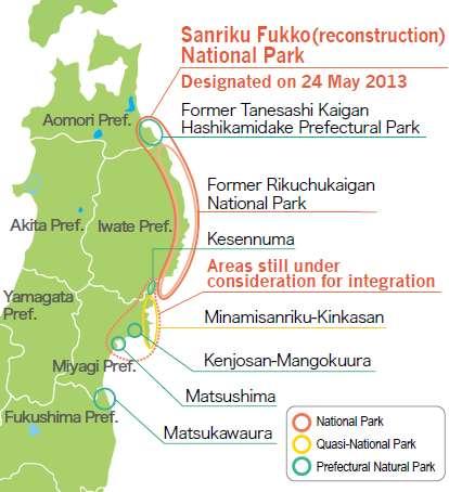 Green Reconstruction Projects Michinoku Coastal Trail The national park emphasizes the close