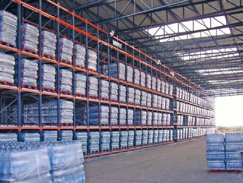 Clad-rack warehouses using live systems As