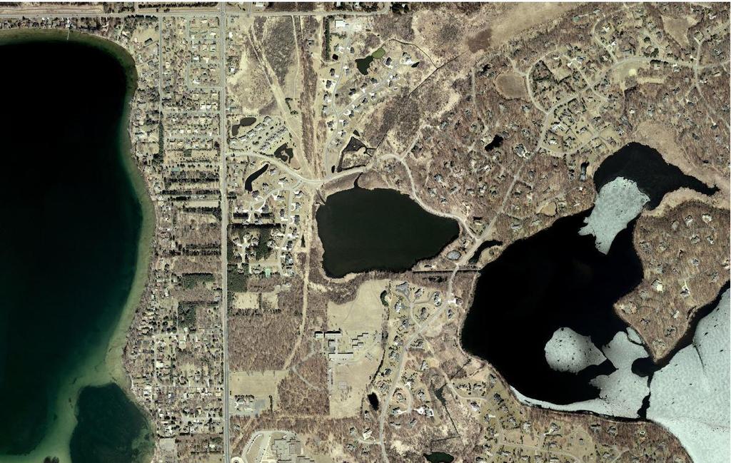 Figure 7: 2003 aerial photo of Charley Lake In 2003, more development has been added