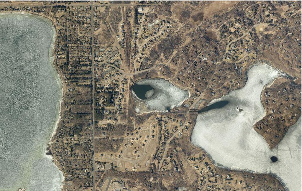 Figure 9: 2015 aerial photo of Charley Lake In 2015, the convent south of Charley has